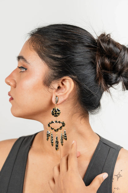 Sassy Scratch Statement Earrings