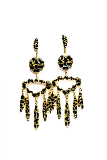 Sassy Scratch Statement Earrings - Image 4