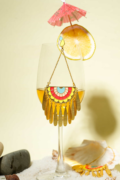Sunset Petal Earrings – Earrings from Bauble Bazaar