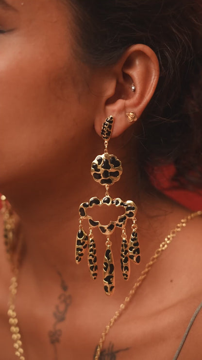 Sassy Scratch Statement Earrings