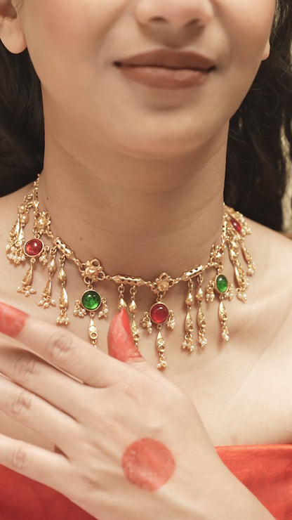 Swar Dhara Drop Necklace