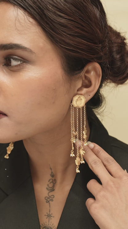 Mudra Noor Chain Earrings