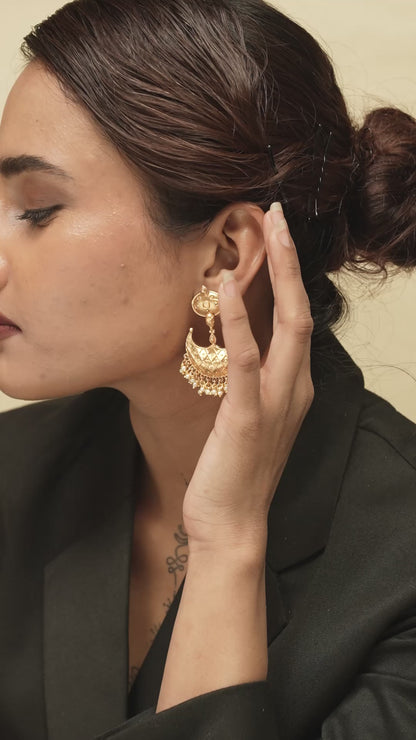 Rasika Leher Chandbali Earrings