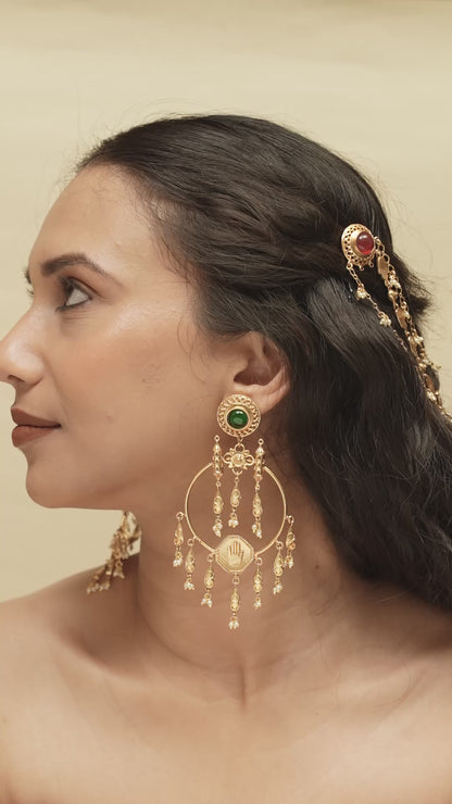 Rasa Vritta Hoop Earrings